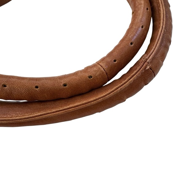 Dolce & Gabbana Large Leather Shoulder Bag with Logo Charms Distressed Brown - Picture 15 of 16